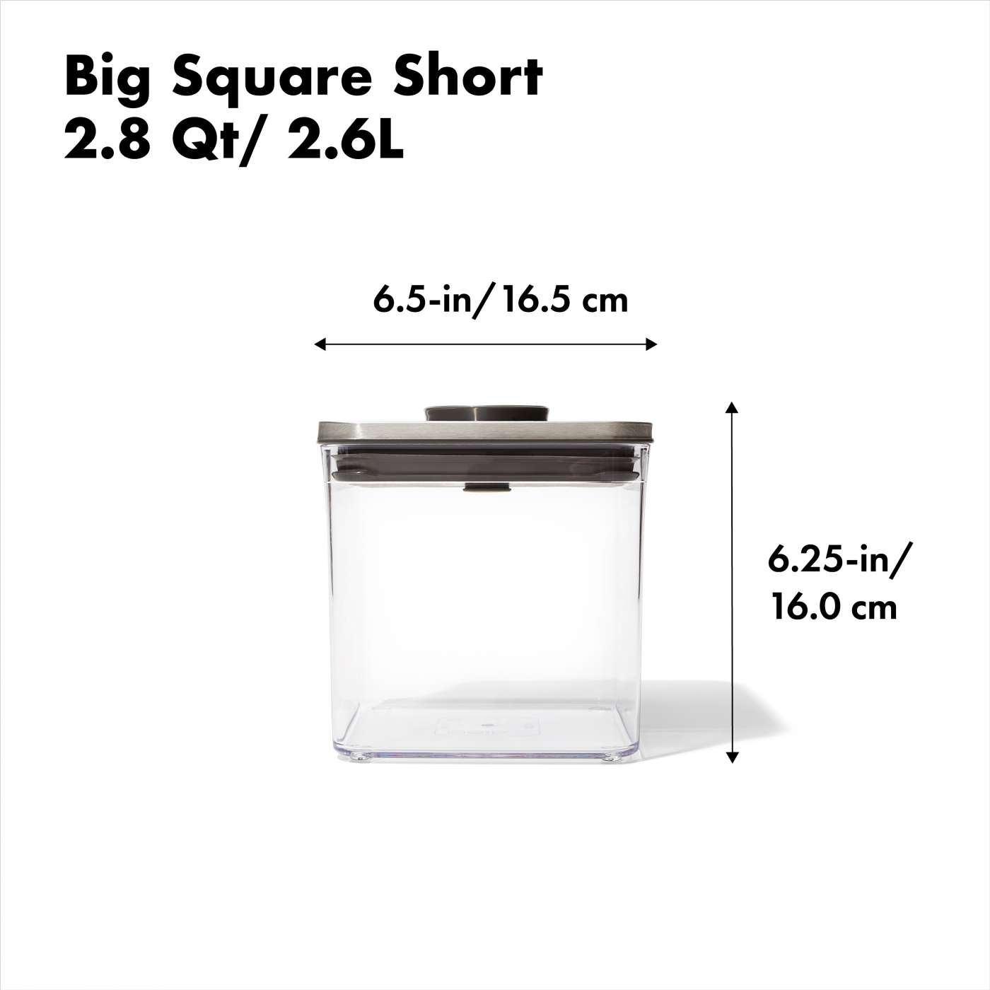 POP Container Big Square Short (2.8 Qt/2.6 L)
