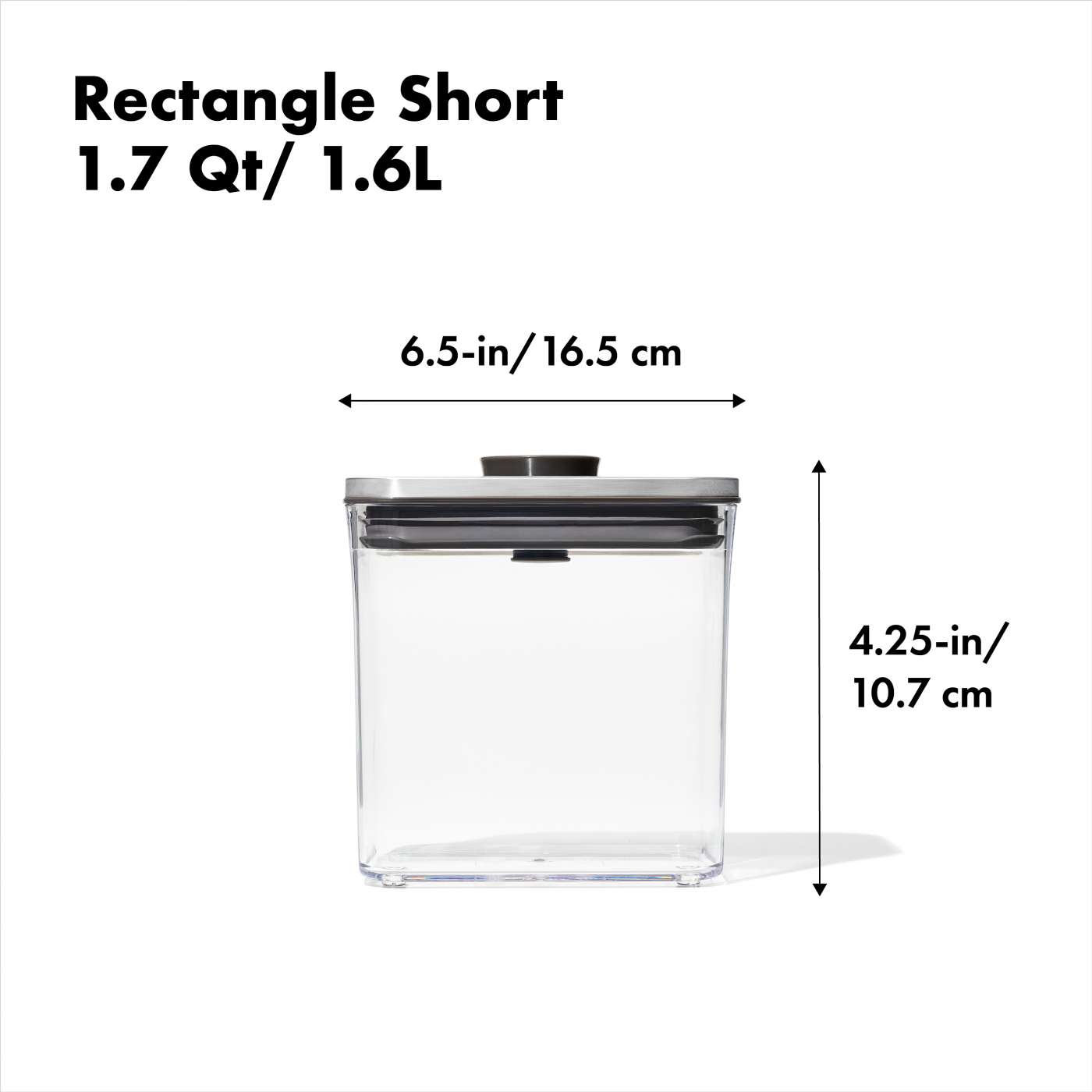 Oxo Pop Container Short 1.7 QT