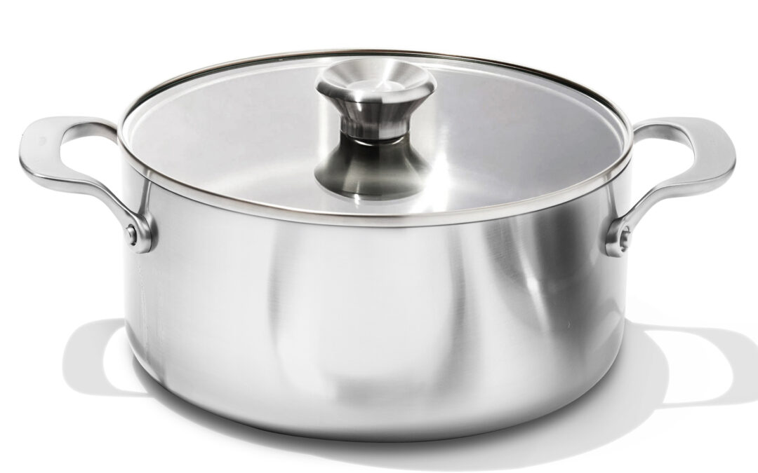 Tri‑Ply Stainless Steel Mira 24 cm Casserole with Lid