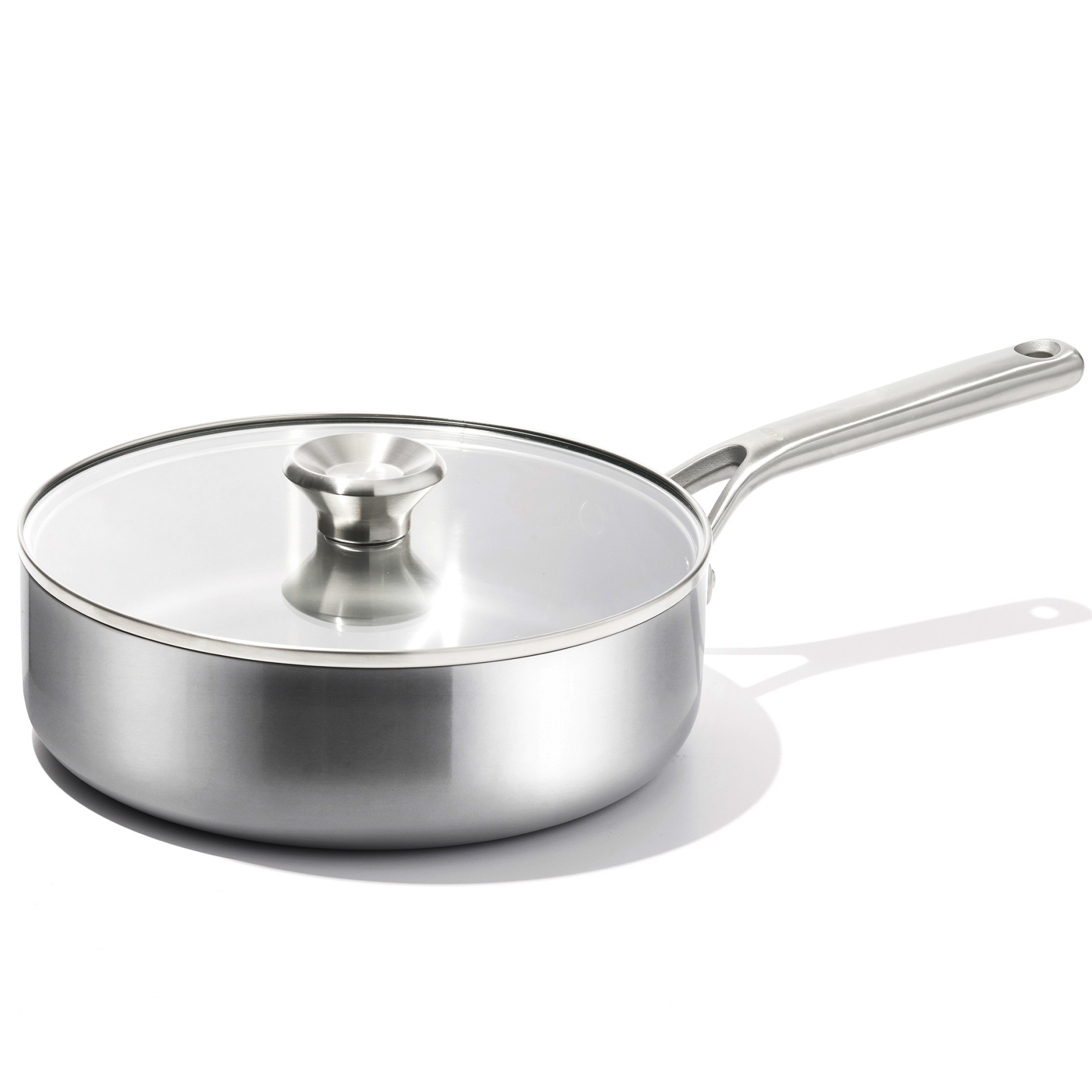 Tri‑Ply Stainless Steel Mira 24 cm Sauté Pan with Lid