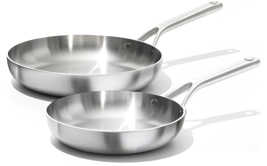 Tri‑Ply Stainless Steel Mira 20 & 26 cm Frying Pan Set