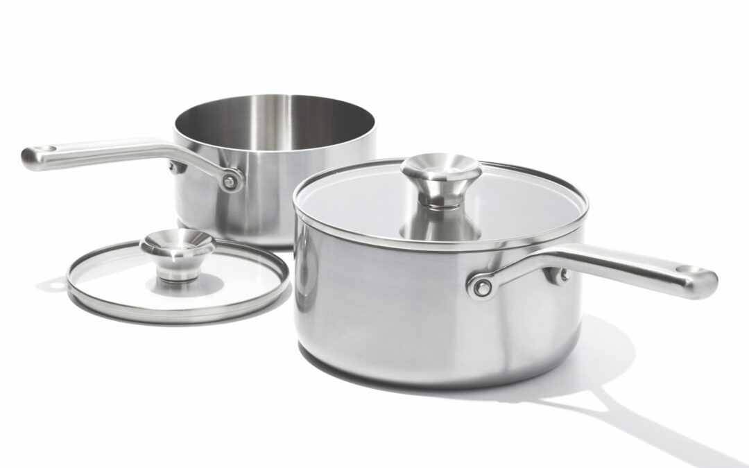 Tri‑Ply Stainless Steel Mira 16 & 20 cm Saucepan Set