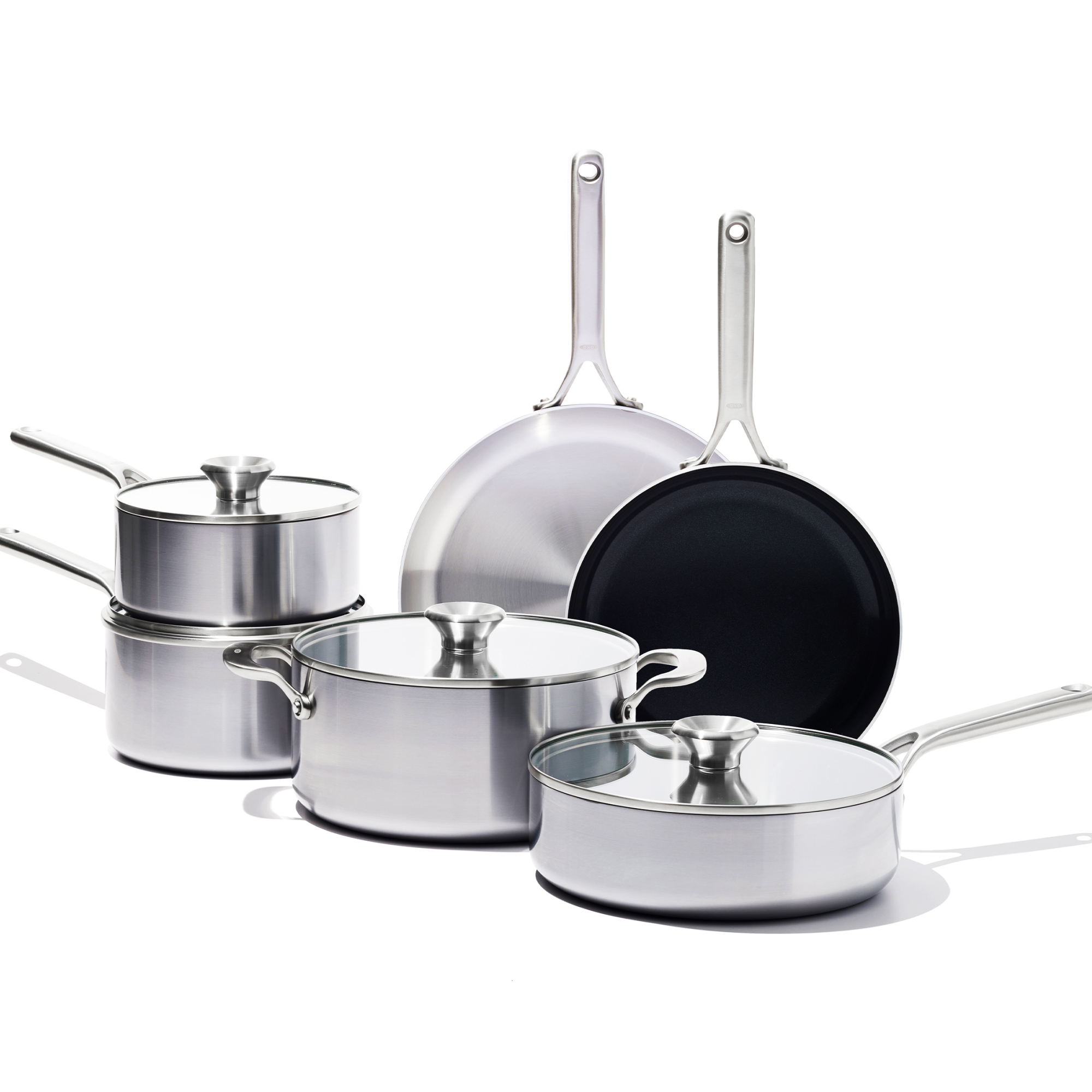 Tri‑Ply Stainless Steel Mira 10-piece Cookware Set