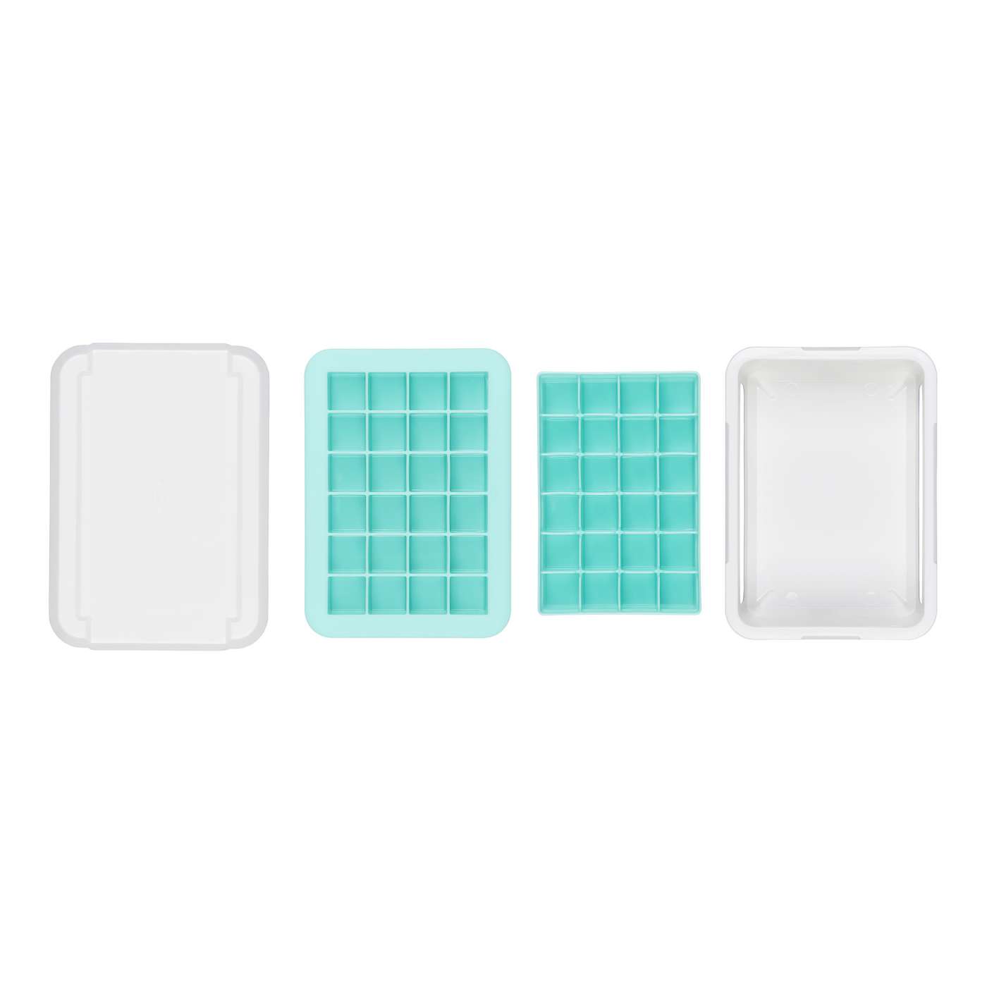  OXO Good Grips Silicone Small Ice Cube Tray for Cocktails with  Lid: Home & Kitchen