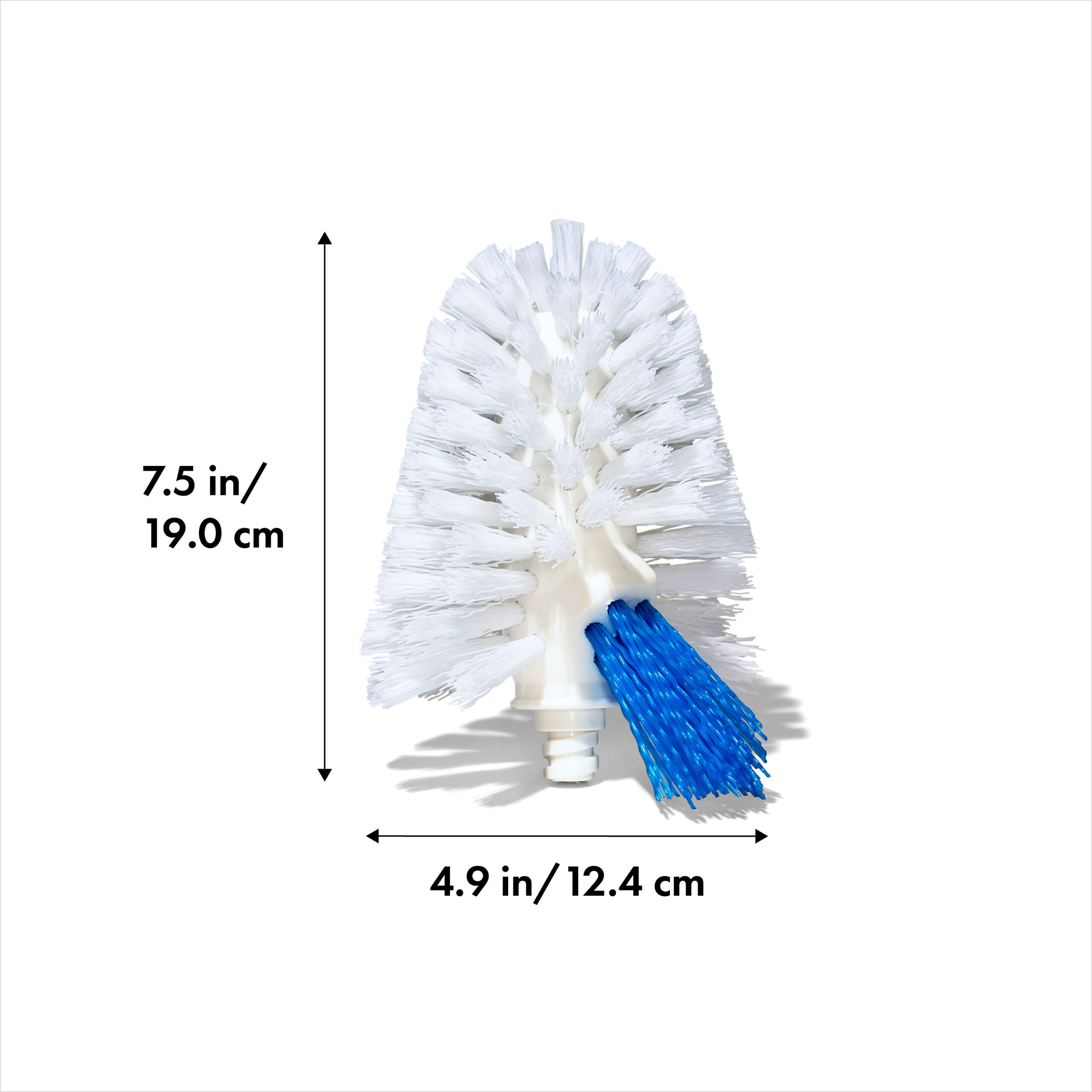 Toilet Brush with Rim Cleaner Replacement Head Refill